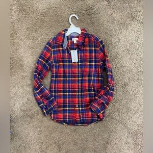 Boys Cat & Jack Button Down Shirt size 8/10 NWT red